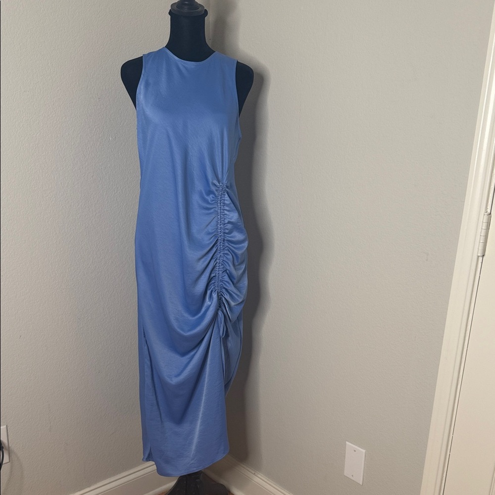 House of Harlow 1960 Blue Ruched Maxi Dress